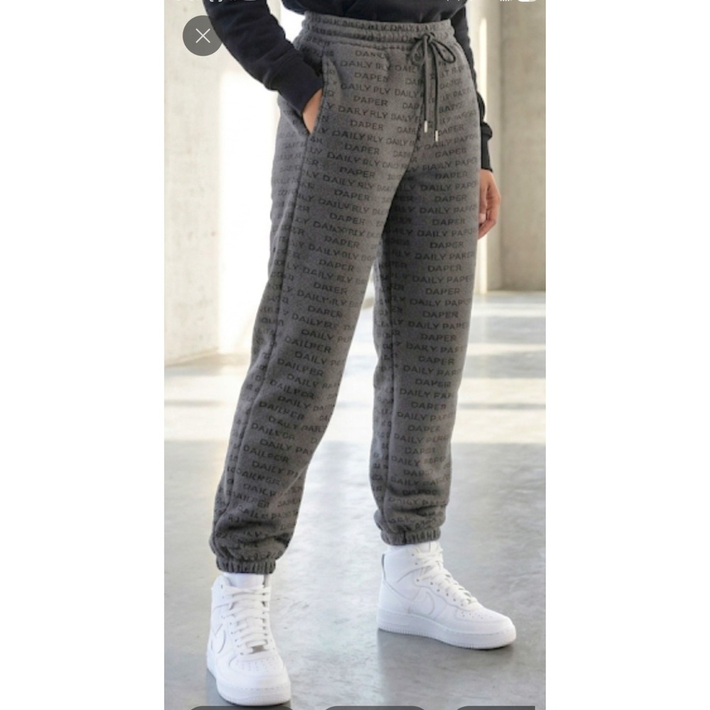 Daily Paper Men's Color Magnet Grey Logo Trackpants Sweatpants size S